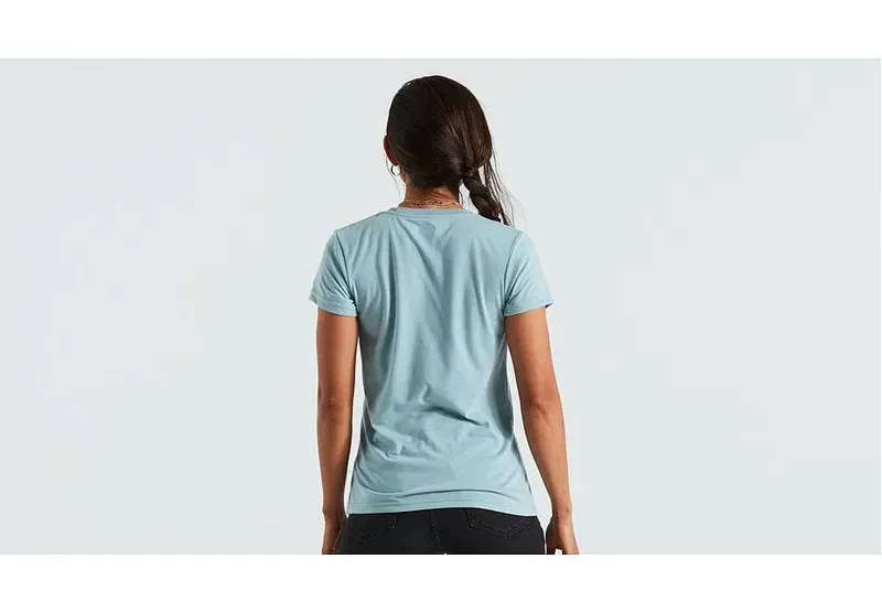 Specialized Women's S-Logo Short Sleeve T-shirt in Arctic Blue-3