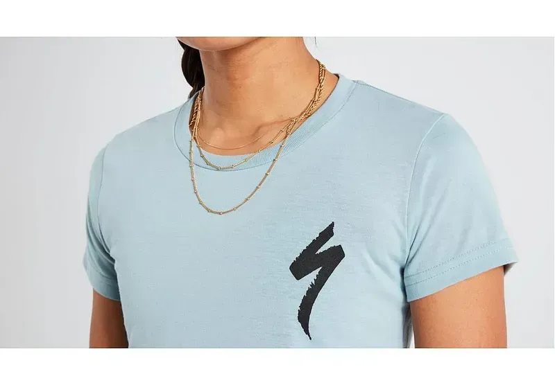 Specialized Women's S-Logo Short Sleeve T-shirt in Arctic Blue-4