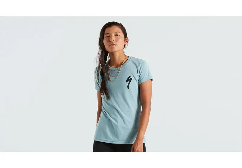 Specialized Women's S-Logo Short Sleeve T-shirt in Arctic Blue-1