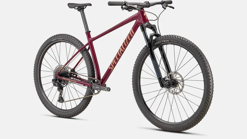 Specialized Chisel Carbon Hardtail Mountain Bike in Red-1