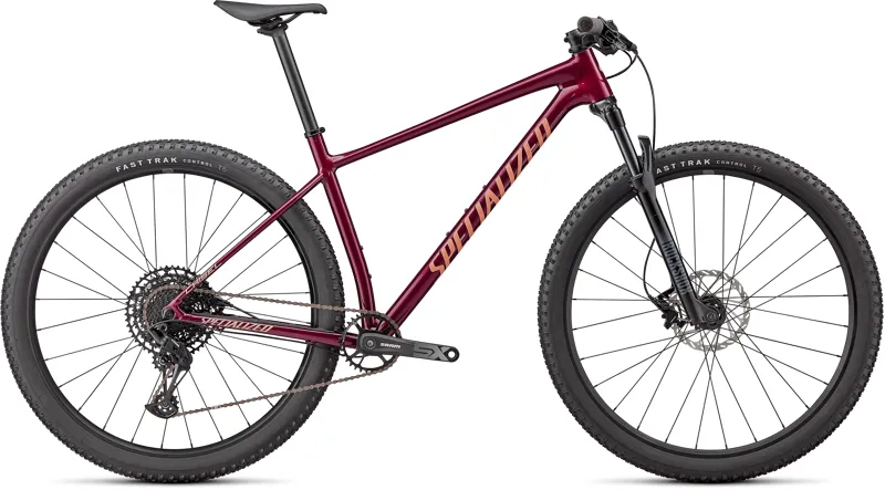 Specialized Chisel Carbon Hardtail Mountain Bike in Red
