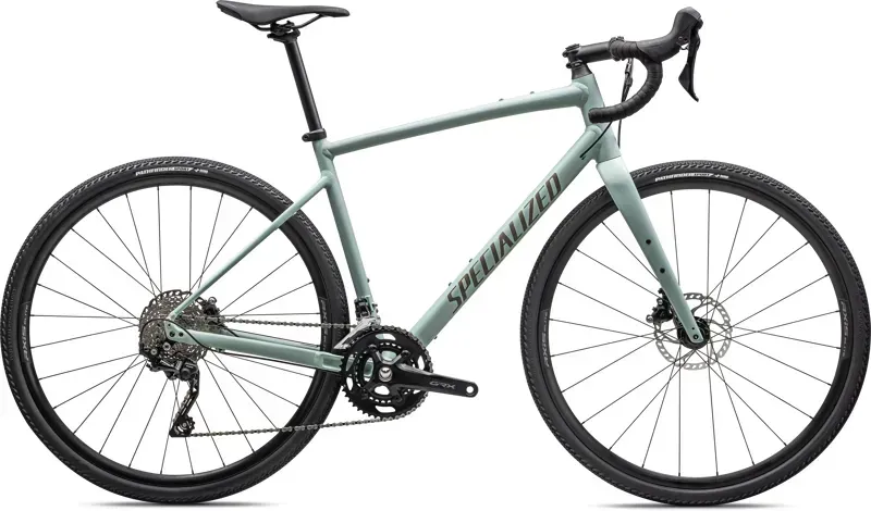 Specialized Diverge Elite E5 Gravel Bike in White Satin White Sage/Taupe