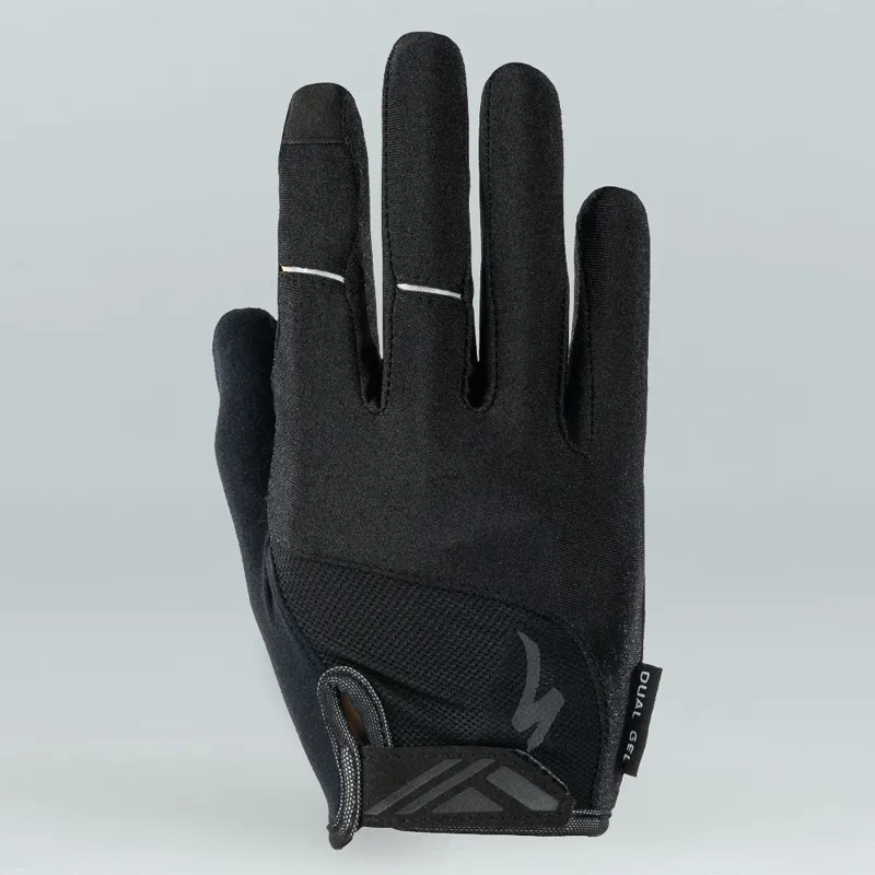 Specialized Body Geometry Dual-Gel Long Finger Gloves in Black