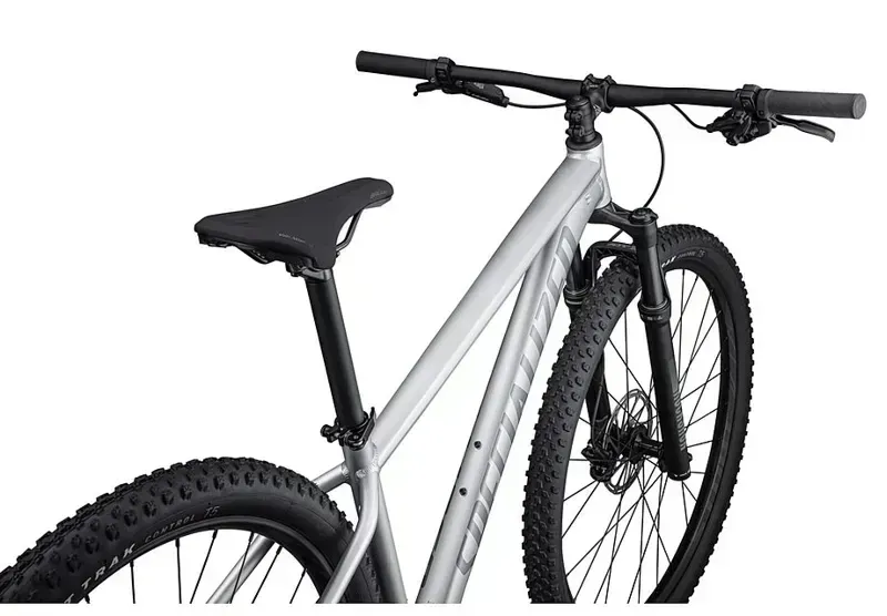 Specialized Rockhopper Expert 27.5 Mountain Bike in Silver/Black Holographic Foil-4