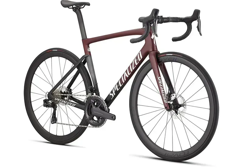 Specialized Tarmac SL7 Expert Shimano Ultegra Di2 in Maroon/Black/Light Silver-2